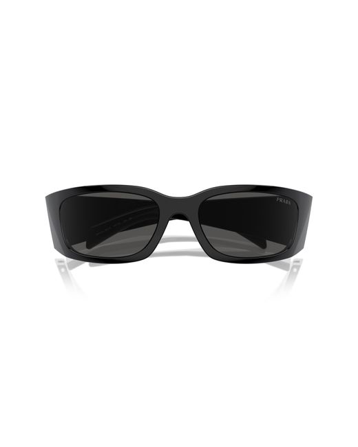 Prada Black 60mm Symbole Butterfly Sunglasses for men