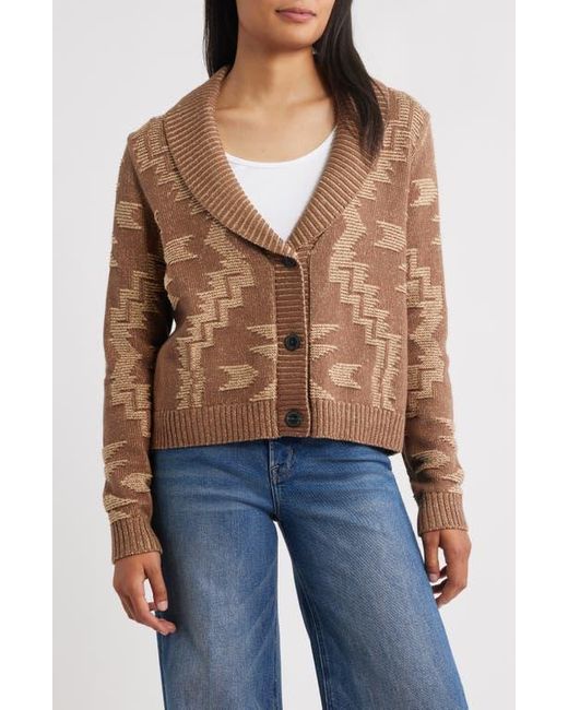 Pendleton Blue Textured Cotton Cardigan