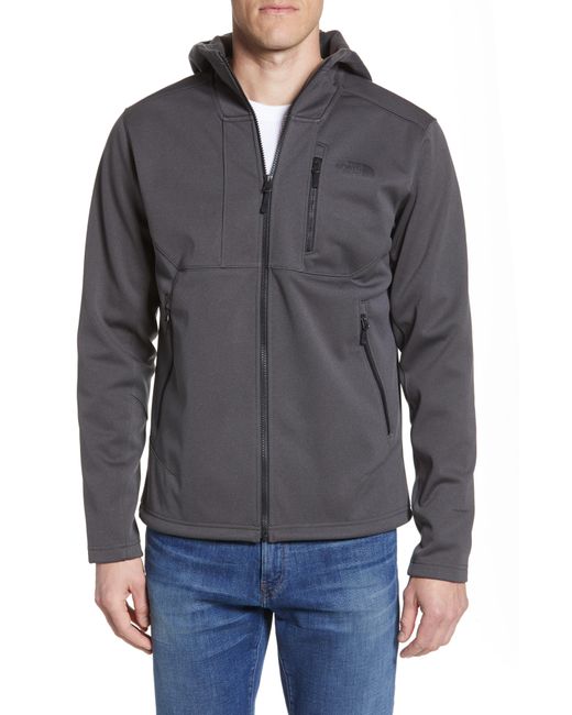 The North Face Gray Apex Risor Water Repellent Hooded Jacket for men