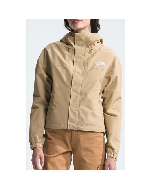 The North Face Tnf Waterproof Packable Jacket in Natural Lyst