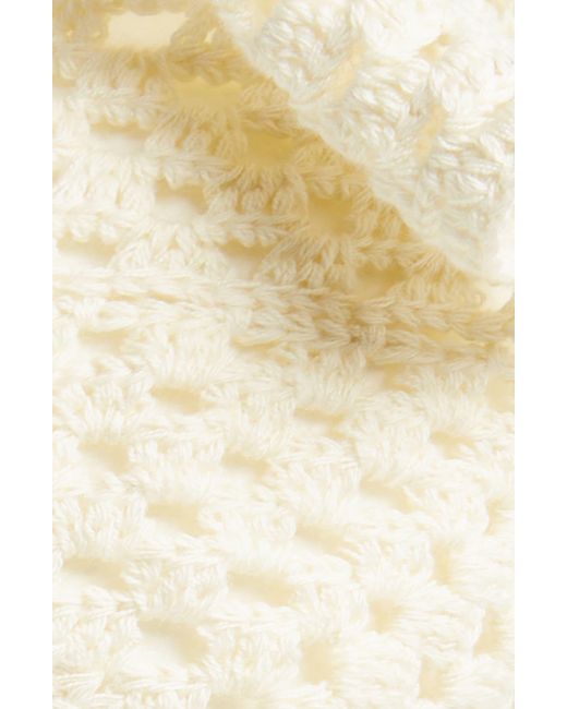 BP. White Crochet Headscarf