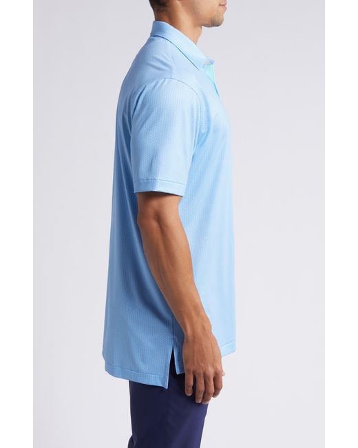 Peter Millar Blue Crown Crafted I'll Have It Neat Performance Polo for men