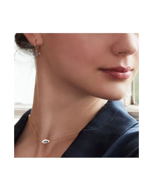 Estella Bartlett White Happy Thoughts Eye Pendant Necklace