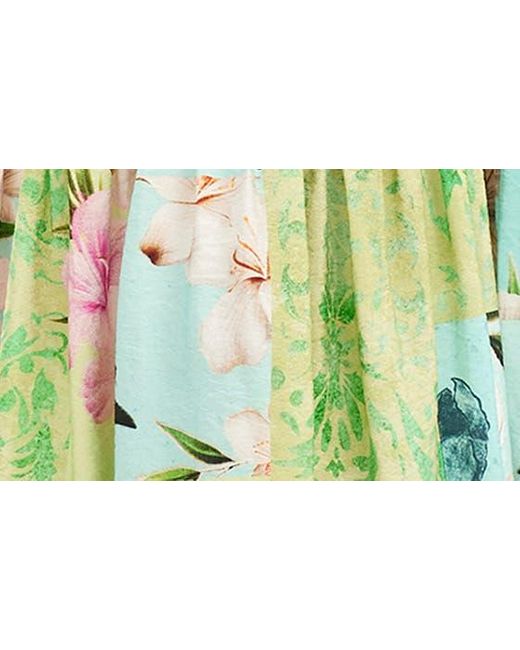 Desigual Green S Floral Print A-line Dress At Nordstrom