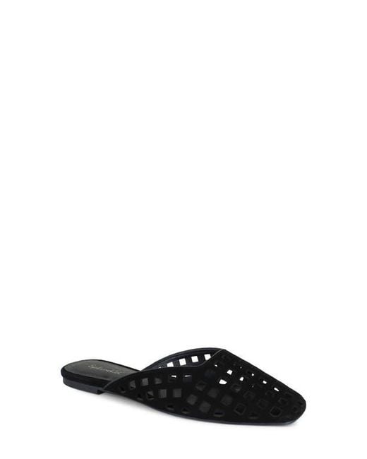 Splendid Black Remi Geo Cutout Flat
