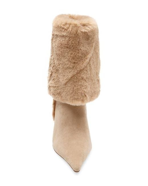 Jeffrey Campbell Natural Fennec Faux Fur Cuff Bootie