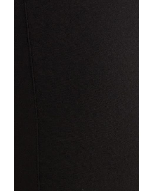 Anne Klein Black Slit Cuff Pull-On Pants