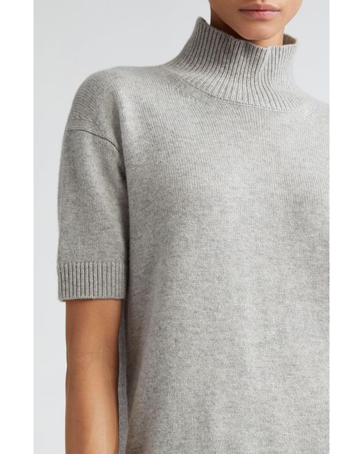 Max Mara Gray Paola Wool & Cashmere Turtleneck Sweater