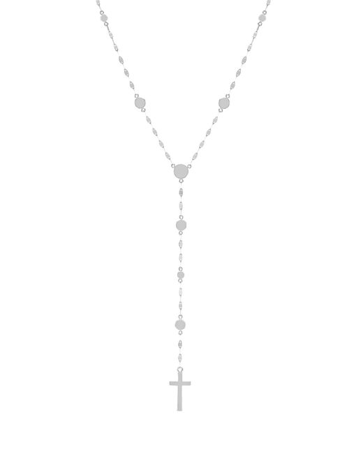 Lana Jewelry Blue Cross Disc Lariat Necklace