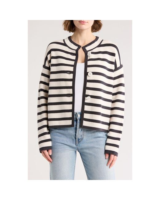Splendid Black Alix Stripe Shacket