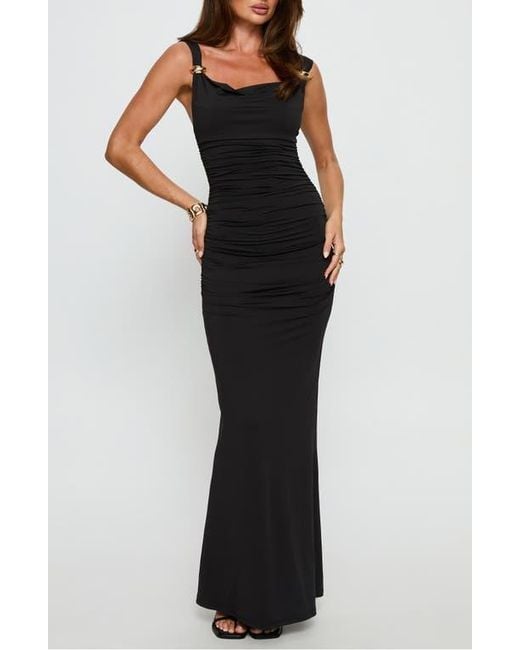 princess polly long black dress Nourish Maxi Dress | Black | Womens main image 1