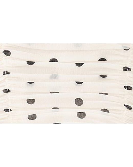 Mango Natural Ruched Dot Camisole