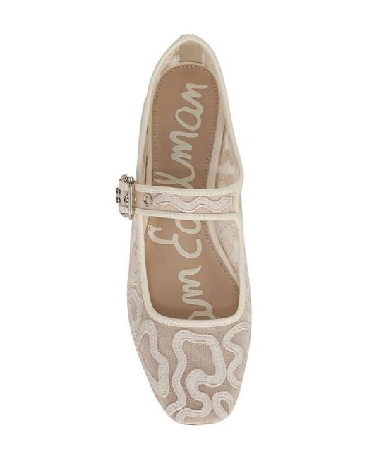 Sam Edelman White Michaela Mesh Flat