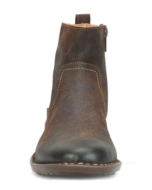 Børn Brown Reed Zip-Up Boot for men