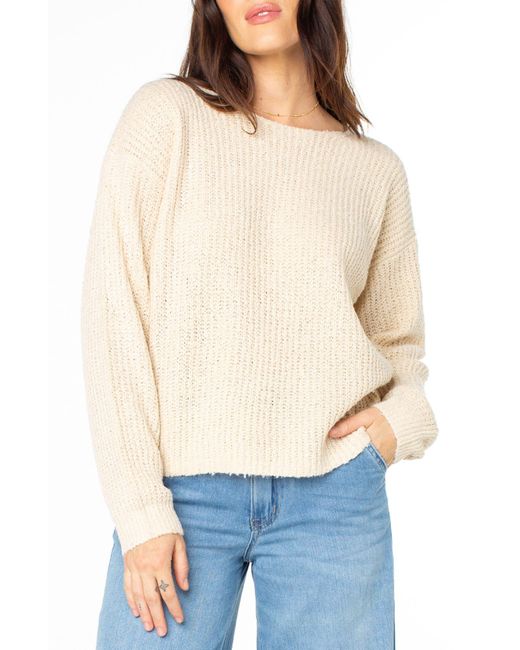 Roxy Blue Bombay Cutout Sweater