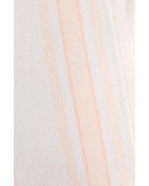 Chloé Natural Soft Stripe Organic Cotton Shorts