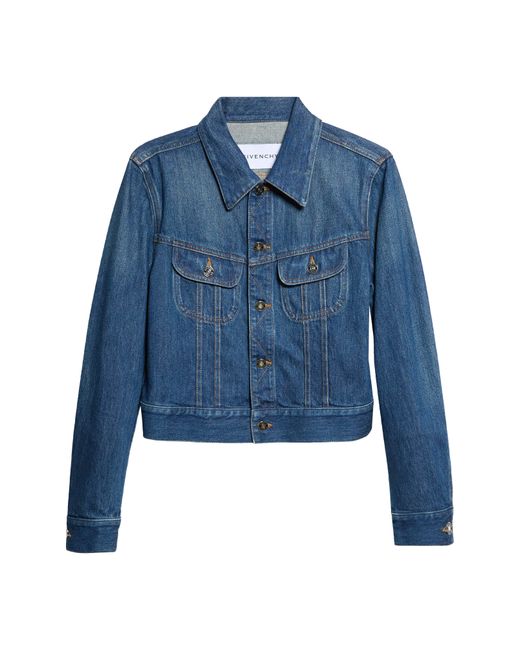 Givenchy Blue Regular Fit Cotton Denim Jacket