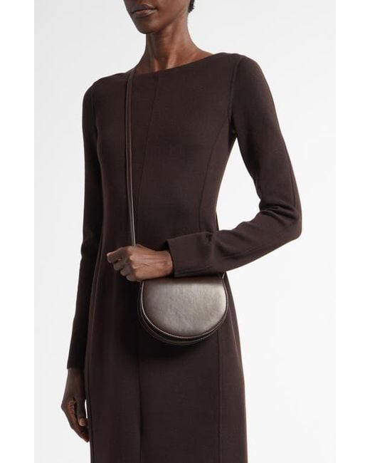 The Row Canteen Leather Shoulder Bag in Brown | Lyst