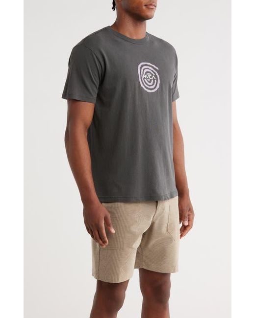 RVCA Gray Easter Basket Cotton Graphic T-Shirt for men