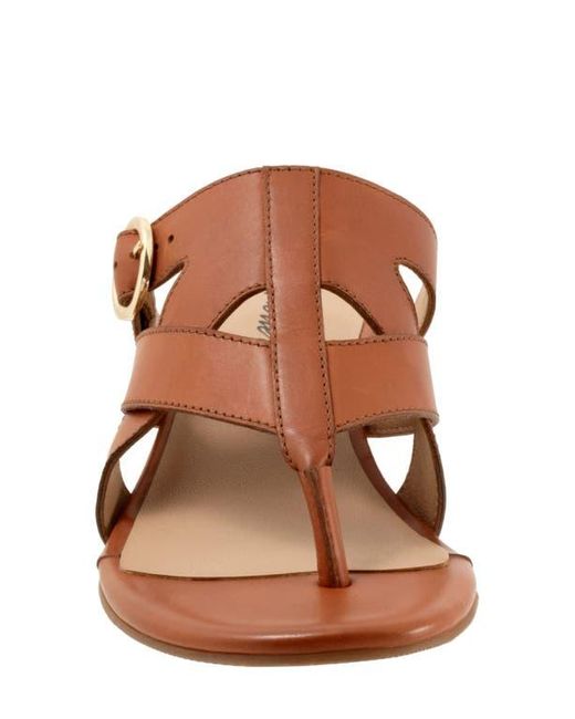 Trotters Brown Nikki Kitten Heel Flip Flop