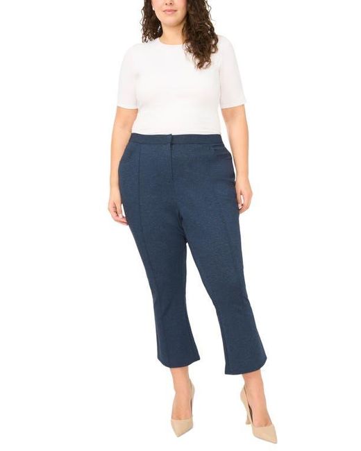 Halogen® Blue Pintuck Kick Flare Pants