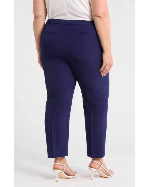Kasper Blue Elastic Back Pants