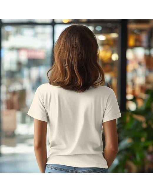 Alix Natural Jersey Relaxed Tee