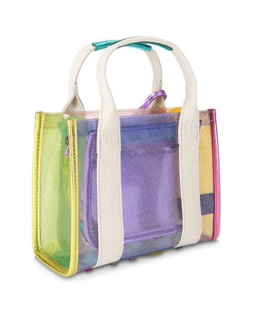 Kurt Geiger Pink Extra Small Southbank Vinyl Clear Tote