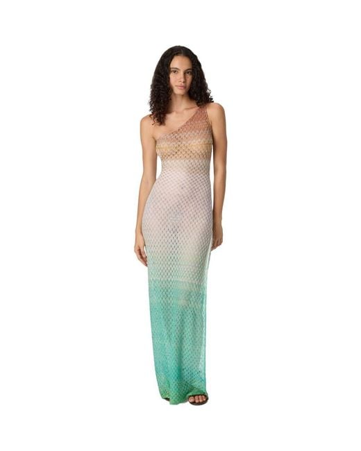 missoni one shoulder dress Cut Out Maxi in Zig Zag Lurex Dark – Rumpus Resort shoulder silhouette Missoni Zig Zag one-shoulder maxi