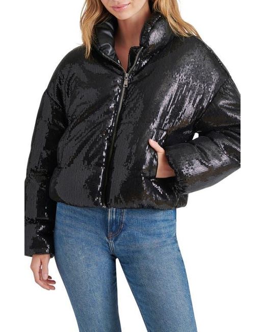 Steve Madden Black Stratton Puffer Jacket