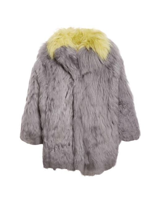 Marni Gray Shearling Coat