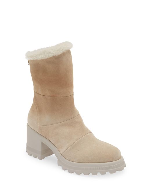 Voile Blanche Natural Claire Genuine Shearling Boot