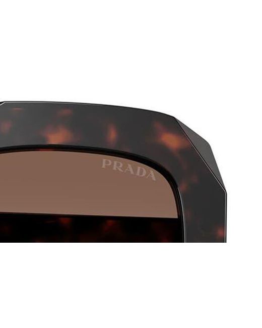 Prada Black 54Mm Square Sunglasses