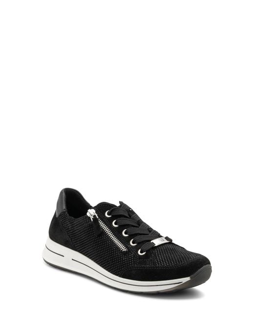 Ara Black Oleanna Zip Sneaker