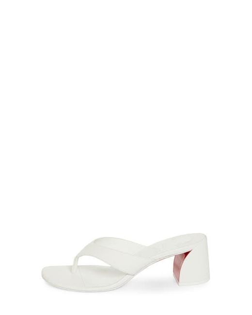 Christian Louboutin White Janetonga Thong Sandal