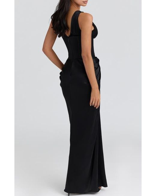 black and gold womens dresses Wedtrend Women Black Golden Mirror Prom Dress A Line Spaghetti Straps  Sequins Long Corset Evening Dress  WEDTREND