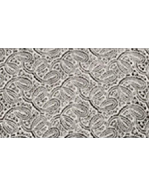 Les Deux Gray Hector Paisley Short Sleeve Cotton Button-Up Shirt for men