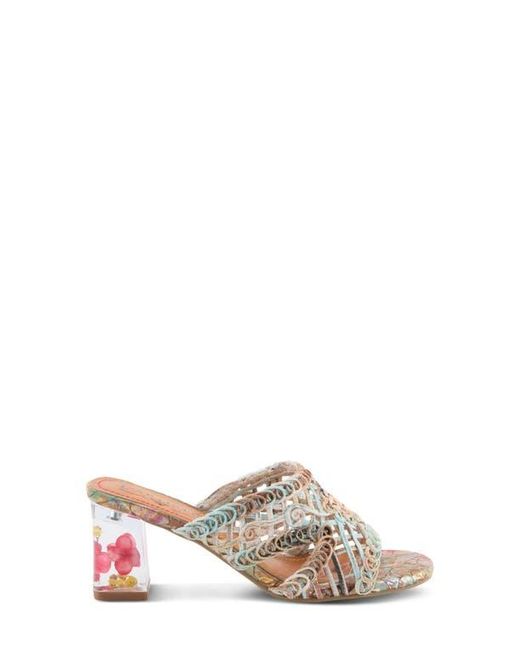 Spring Step White Lacyloops Sandal
