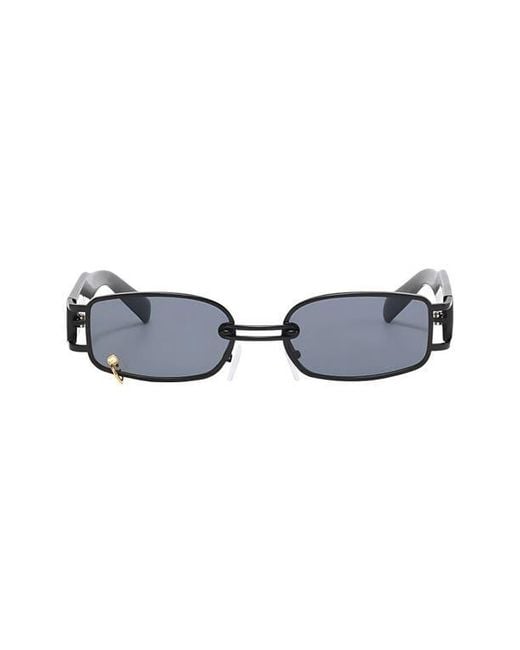 Fifth & Ninth Blue Inez 55Mm Rectangular Sunglasses