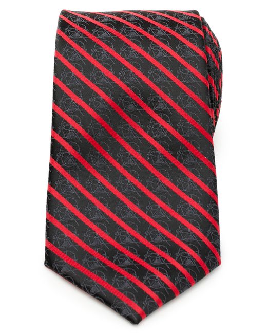 Cufflinks Inc. Red X Star Wars Vader Stripe Silk Blend Tie for men