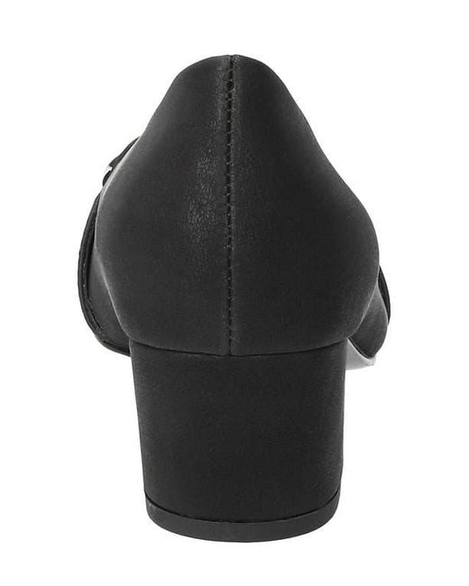 Easy Street Black Amber Pointed Toe Pump