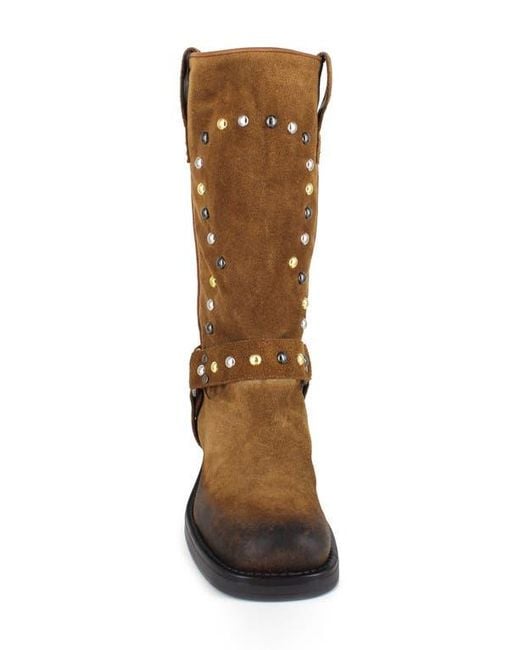 Zigi Brown Cinnia Studded Water Resistant Boot