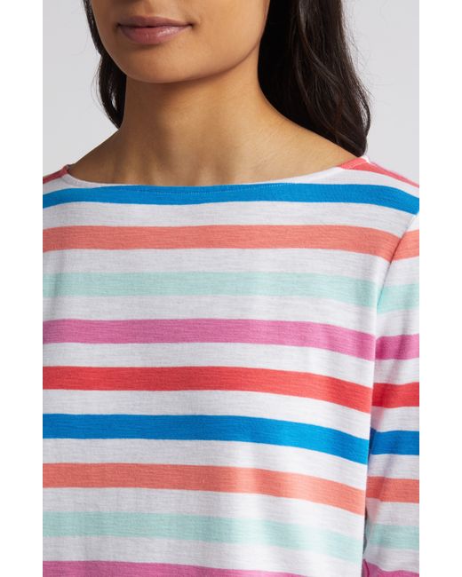 Tommy Bahama Red Ashby Isles Stripe Cotton T-shirt