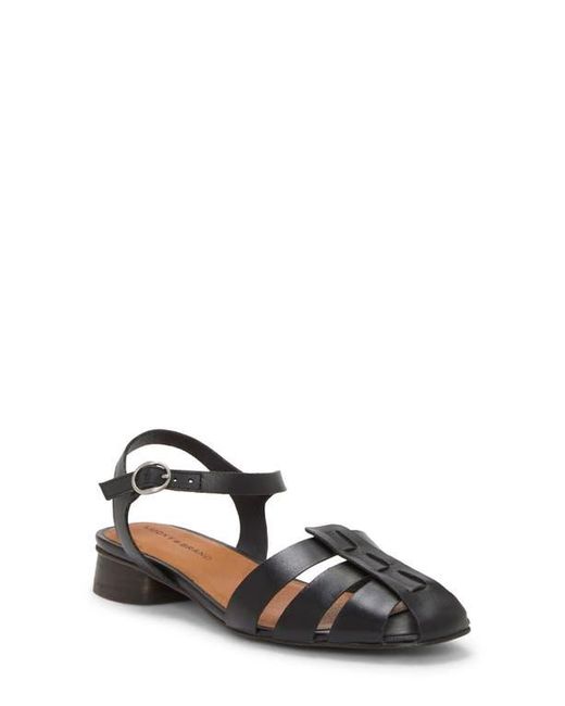 Lucky Brand Black Zilma Ankle Strap Fishmerman Sandal