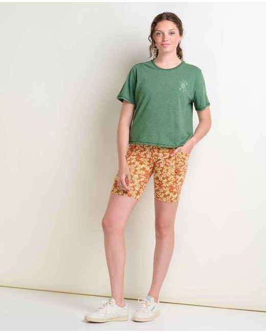 Toad & Co. Green Boundless Jersey Short Sleeve Crew