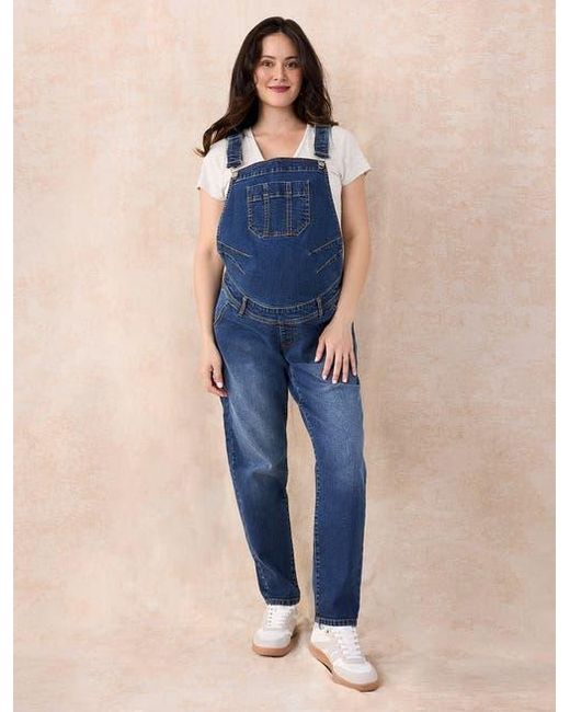 Motherhood Maternity Blue Relaxed Fit Maternity Denim Overall