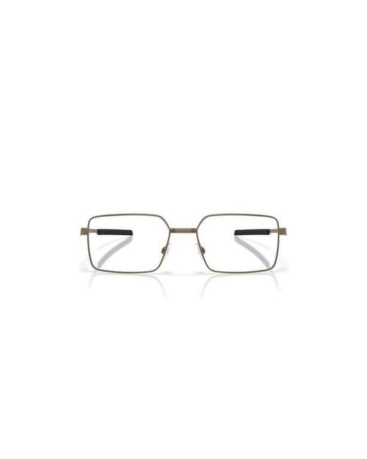 Oakley Metallic 56Mm Rectangle Optical Glasses for men