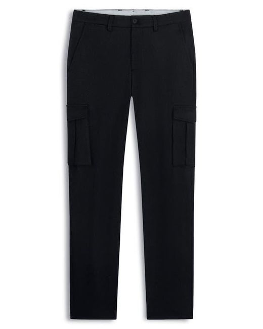 Bugatchi Gray Brushed Knit Flat Front Cargo Pants for men