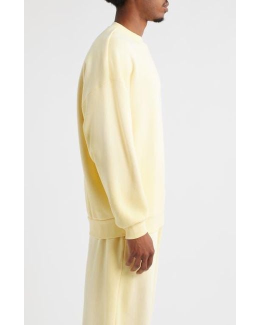Elwood Yellow Core Oversize Crewneck Sweatshirt for men