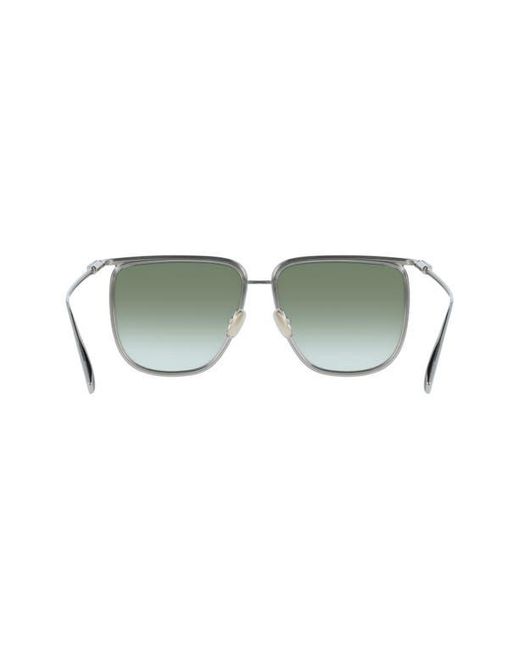 Ferragamo Green 58Mm Gradient Modified Rectangular Sunglasses
